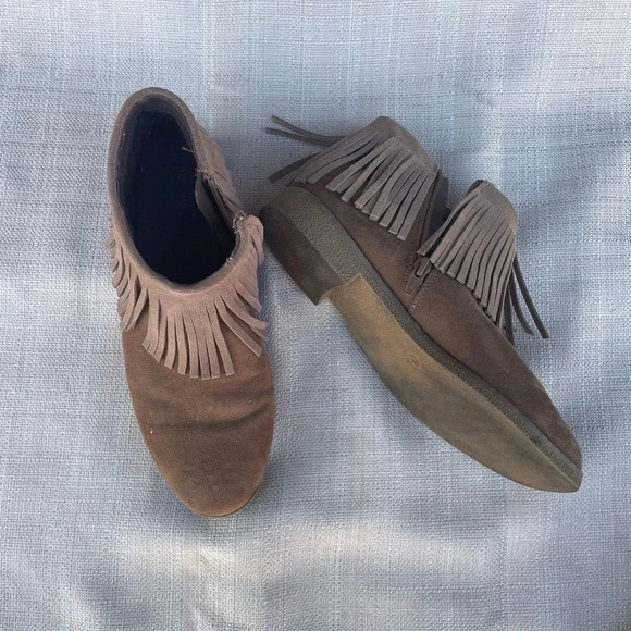 Women's Fringe Ankle Booties - Sz. 8 - Picture 2 of 4
